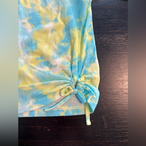 Girls Tie Dye Tie-Front Top XS - Picture 2 of 4